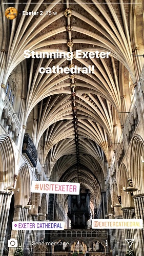 Exeter Cathedral: @theboutiqueadventurer